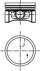 Twingo Piston Sekman (Adet) 0.50 1.2 8v D7F 7701474305-7701473287 -Yenmak