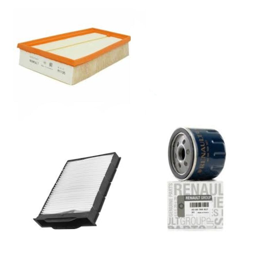 Scenic 2-II Filtre Bakım Seti 1.5 Dci K9K (2003-2010) (Yağ+Hava+ Polen Filtre)