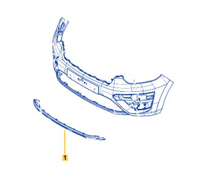 Express Combi Ön Tampon Spoyleri 2020-> 620723676R -Renault Mais