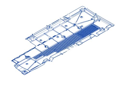 Clio 5-V Sağ Alt Muhafaza Sacı Plastiği (Bakalit) 2020-> 748146832R -Renault Mais