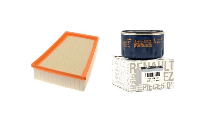 Megane 3-III Fluence Filtre  Bakım Seti 1.6 16V K4M (2008-2016) (Yağ+ Hava Filtre )