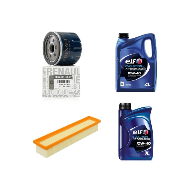 Kangoo 2-II Yağ Bakım Seti 1.5 Dci K9K (2003-2012) (Motor Yağı+Yağ +Hava Filtre)