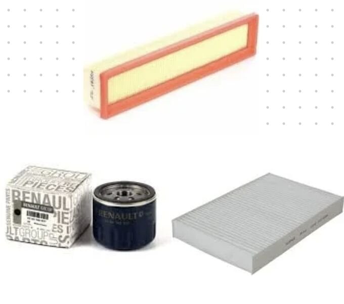 Clio 2-II Thalia Filtre Bakım Seti 1.5 Dci K9K (2003-2012) (Yağ +Hava +Polen Filtre)