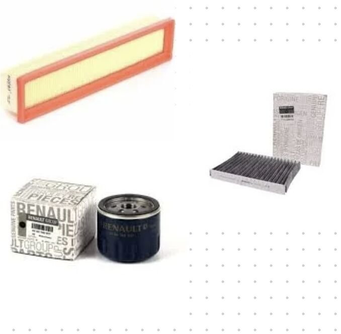 Kangoo 2-II Filtre Bakım Seti 1.5 Dci K9K (2003-2008) (Yağ+Hava+Polen Filtre)