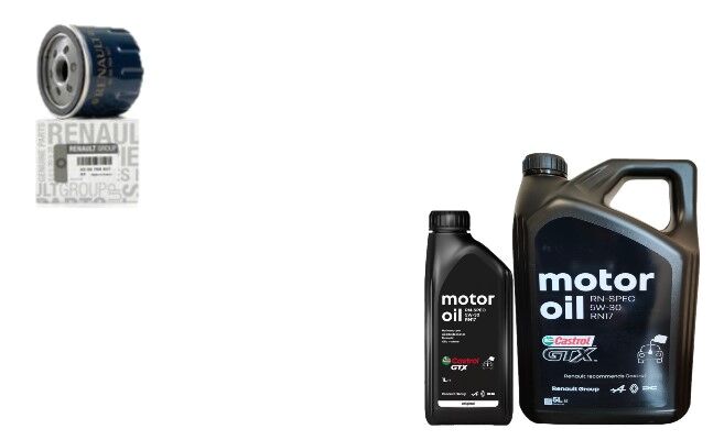 Clio 4-IV Captur 1-I Yağ Bakım Seti 1.5 Dci K9K (2013-2020)(Motor Yağı+Yağ Filtre)