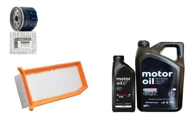 Logan 2-II Sandero 2-II Yağ Bakım Seti 1.5 Dci K9K (2013-2020)(Motor Yağı+Yağ+ Hava Filtre)