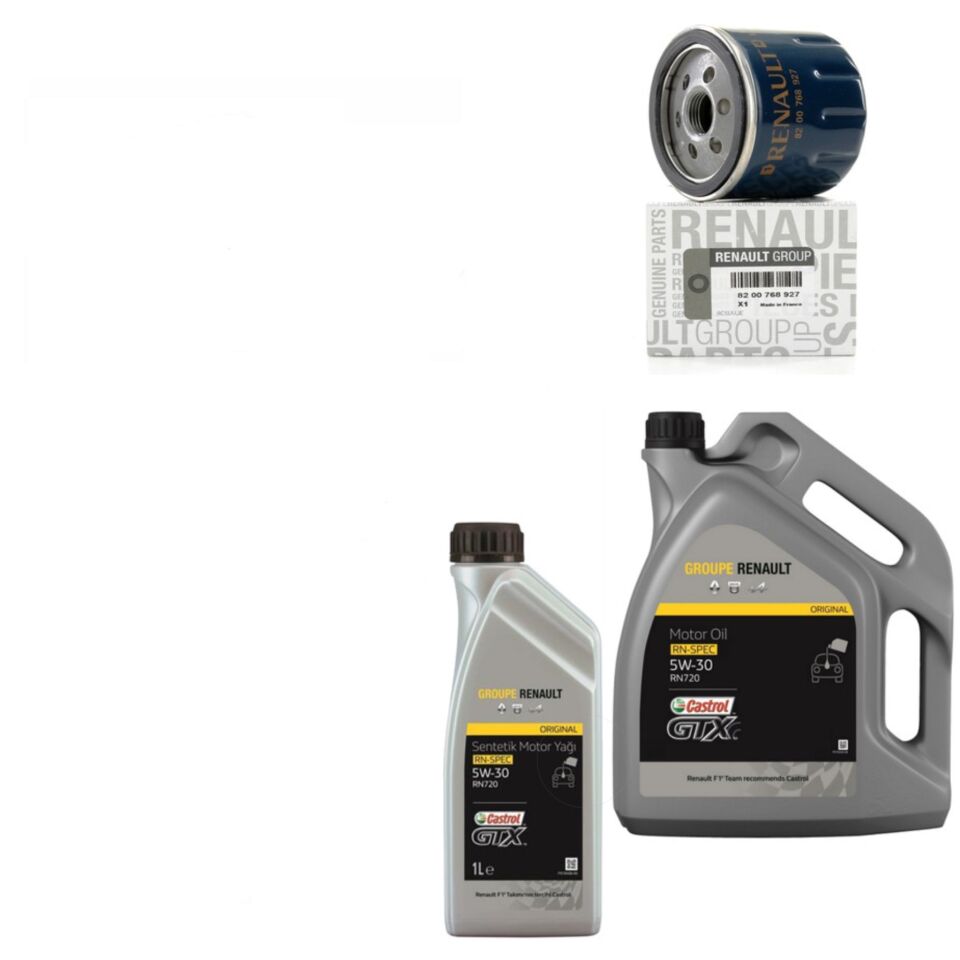 Clio 2-II Symbol Joy Yağ Bakım Seti 1.5 Dci K9K (2013-2020)(Motor Yağı+Yağ Filtre)