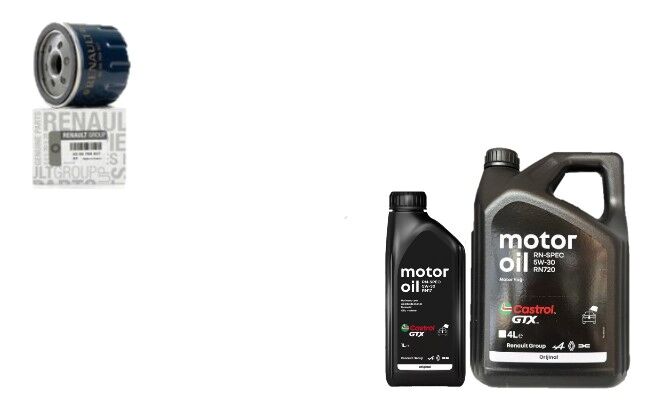 Logan 2-II Sandero 2-II Yağ Bakım Seti 1.5 Dci K9K (2013-2020)(Motor Yağı+Yağ Filtre)