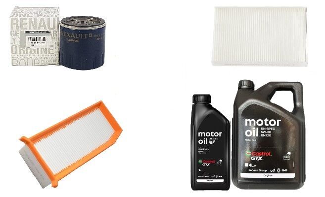 Duster 1-I Yağ Bakım Seti 1.5 Dci K9K (2013-2017)(Motor Yağı+Yağ +Hava+Polen Filtre)