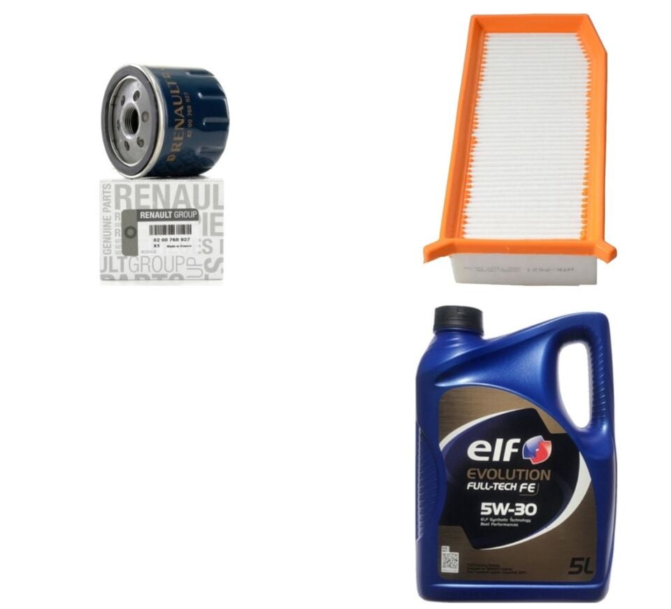 Logan 2-II Sandero 2-II Yağ Bakım Seti 1.5 Dci K9K (2013-2020)(Motor Yağı +Yağ+ Hava+Filtre)