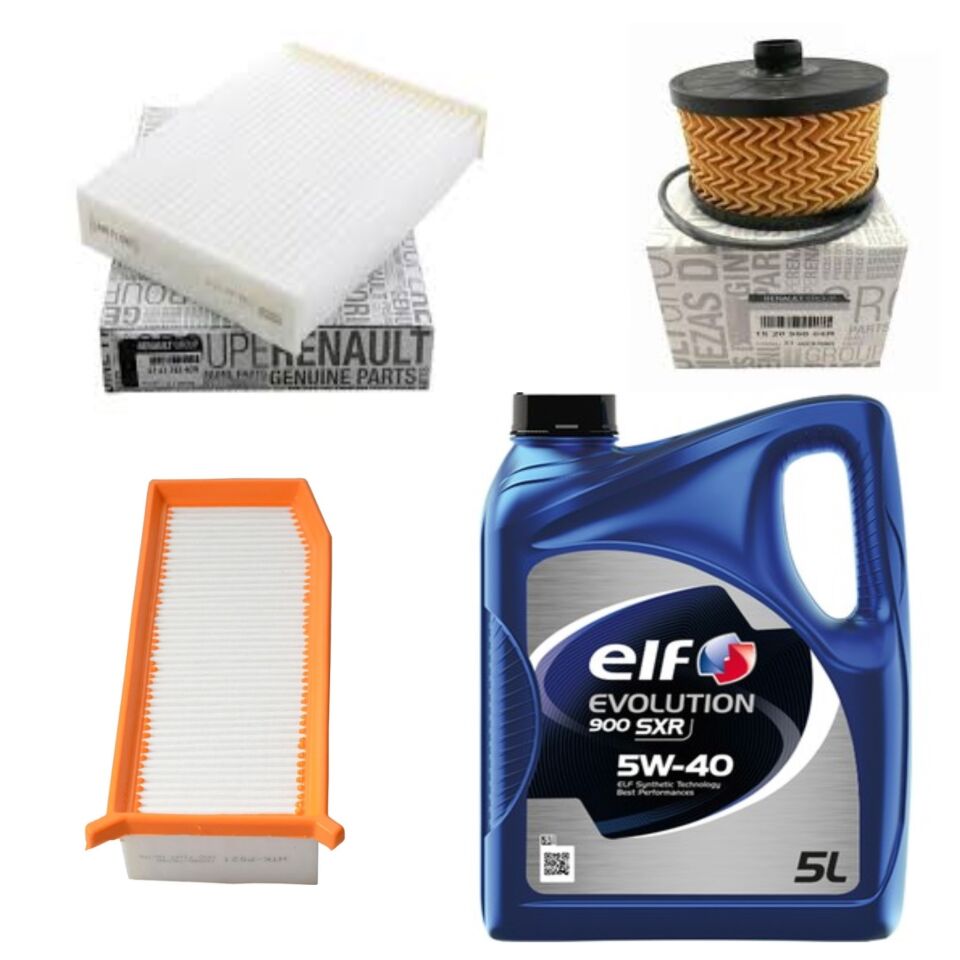 Clio 2-II Symbol Joy Yağ Bakım Seti 0.9 Tce H4B-1.2 Tce H5F (13-20)(Motor Yağı+Yağ+Hava+Polen Filtre