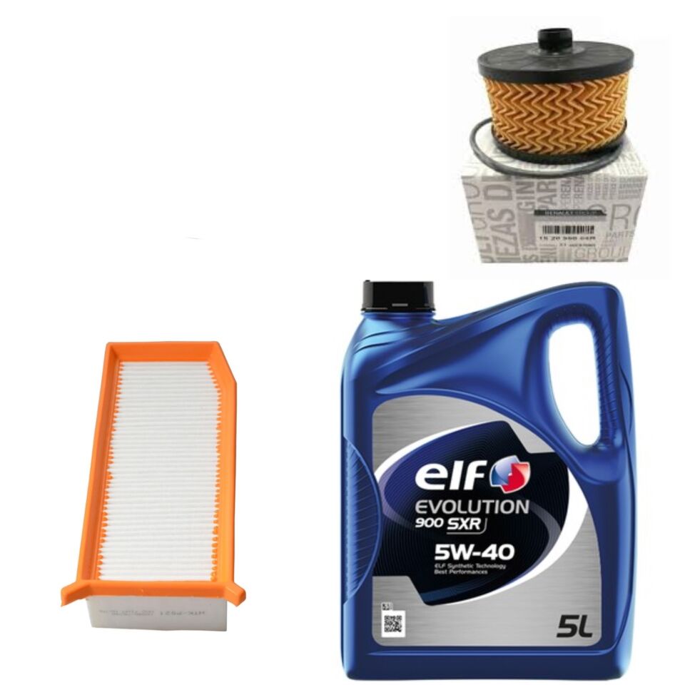 Clio 2-II Symbol Joy Yağ Bakım Seti 0.9 Tce H4B-1.2 Tce H5F (13-20)Motor Yağı+Yağ +Hava Filtre