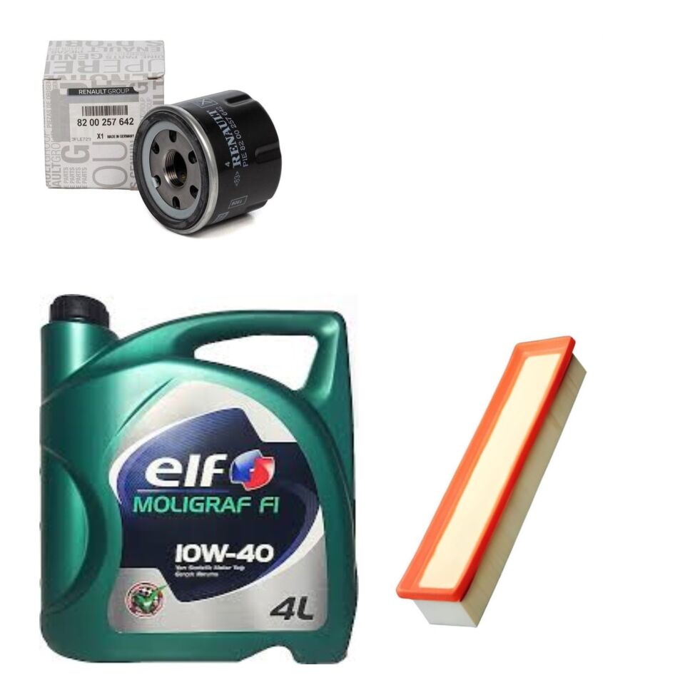 Logan 2-II Sandero 2-II Yağ Bakım Seti 1.2 16V D4F (2013-2020)(Motor Yağı+Yağ +Hava Filtre