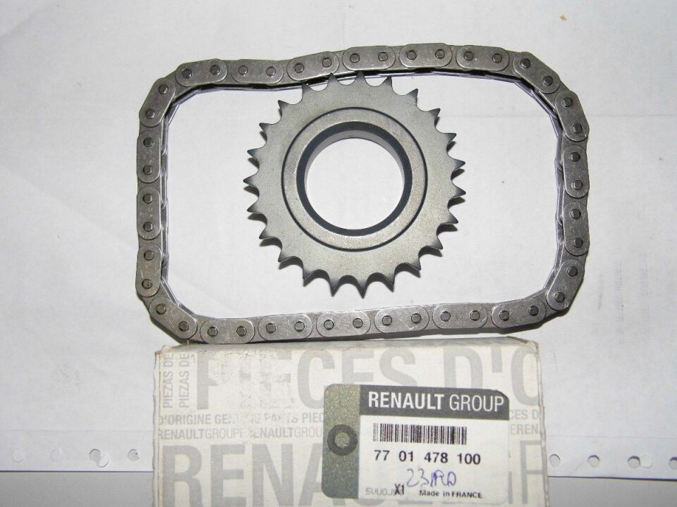 Laguna 2-II Trafic 2-II Yağ Pompa Zincir Seti  1.9 Dci F9Q (Dizel) 7701478100 -Renault Mais