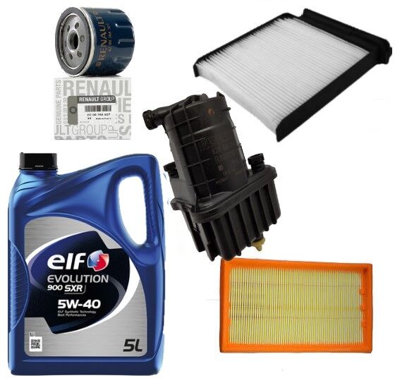 Clio 3-III Modus Yağ Bakım Seti 1.5 Dci K9K (2003-2012)(Motor Yağı+Yağ +Hava+Polen+ Mazot Filtre )