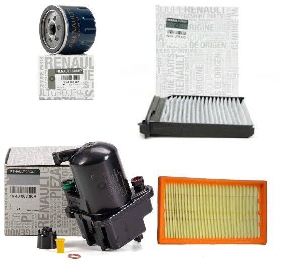 Clio 3-III Modus Filtre Bakım Seti 1.5 Dci K9K (2003-2012)(Yağ +Hava+Polen+Mazot Filtre)