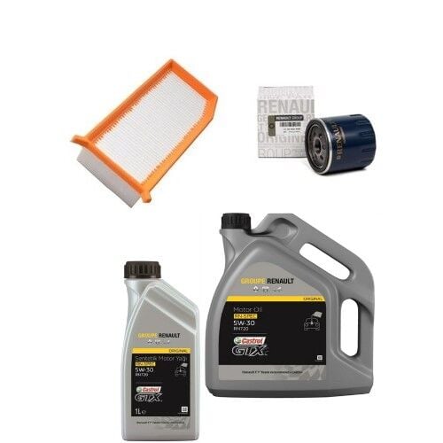 Duster 1-I Yağ Bakım Seti 1.5 Dci K9K (2013-2017)(Motor Yağı+Yağ+ Hava Filtre)