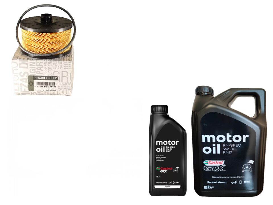 Megane 4-IV Talisman Yağ Bakım Seti 1.3 Tce H5H 2016-> (Motor Yağı+Yağ Filtre)