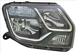 Duster 1-I Sağ Far Lambası (2013-2017) İçi Siyah Nikelajlı 260105828R - Renault Mais