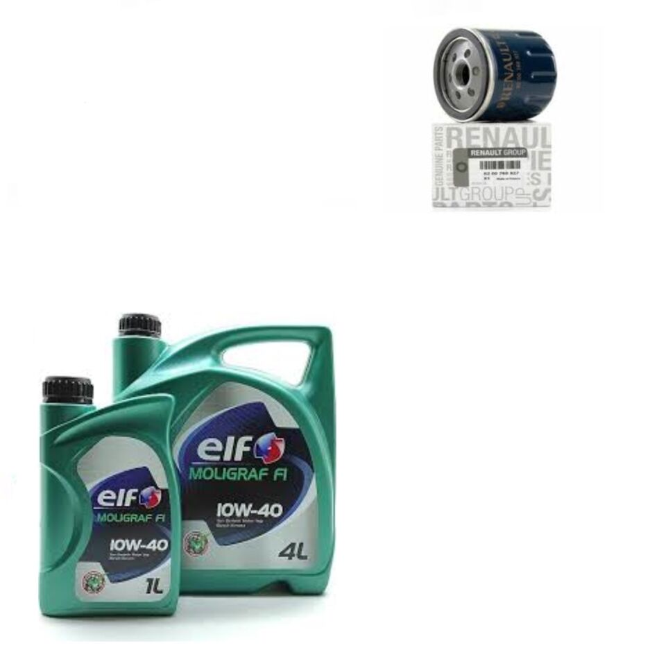 Clio 3-III Modus Yağ Bakım Seti 1.4-1.6 16V K4J-K4M (2003-2012)(Motor Yağı+Yağ Filtre)