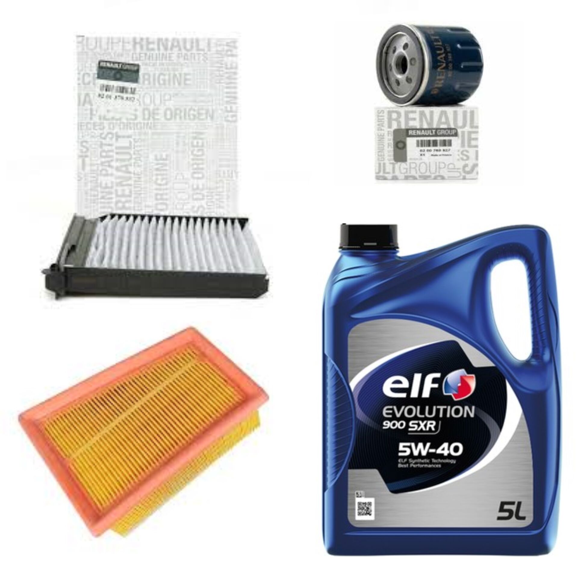 Clio 3-III Modus Yağ Bakım Seti 1.4-1.6 16V K4J-K4M (2003-2012)(Motor Yağı+Yağ +Hava+Polen Filtre )