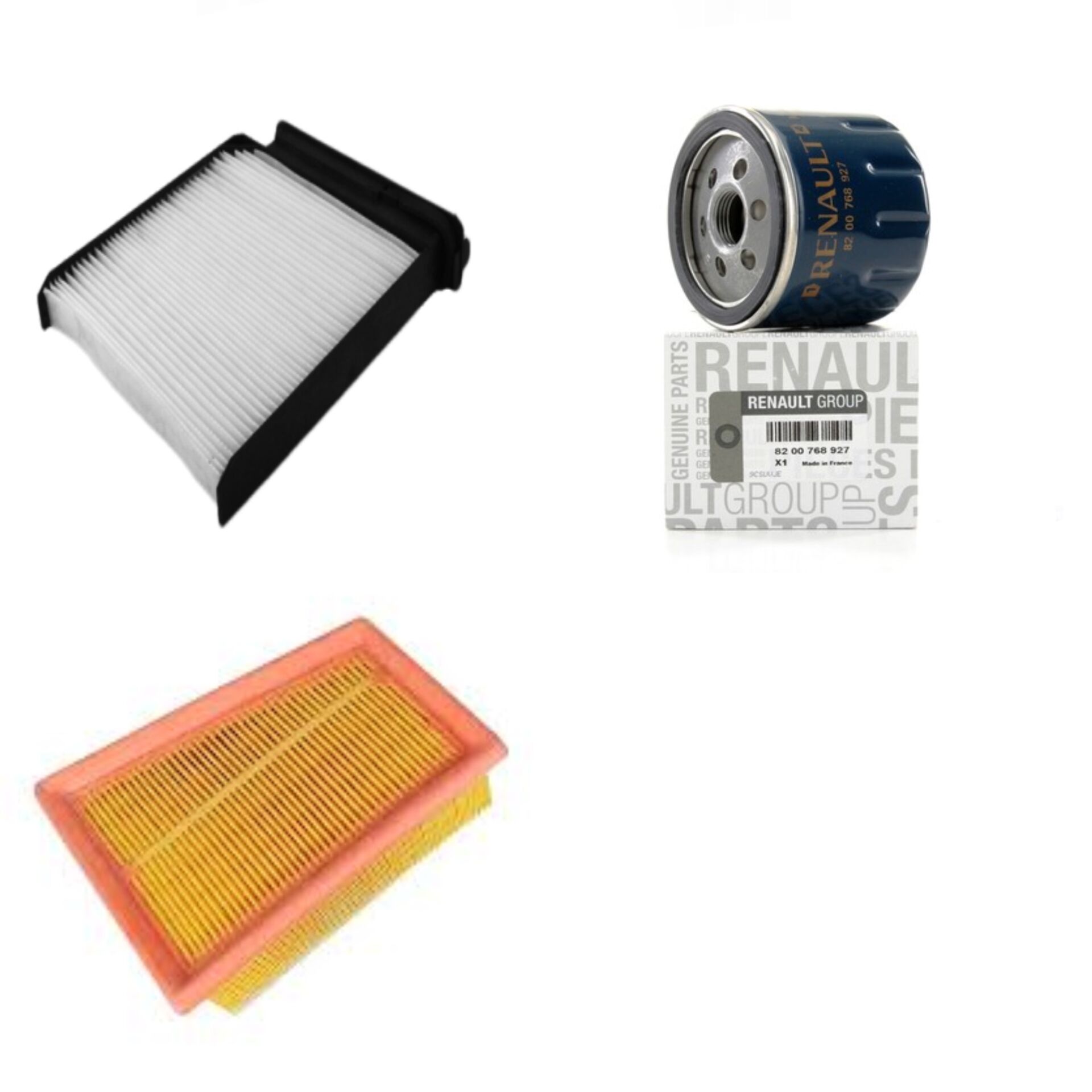 Clio 3-III Modus Filtre Bakım Seti 1.4-1.6 16V K4J-K4M (2003-2012)(Yağ+Hava+Polen Filtre )