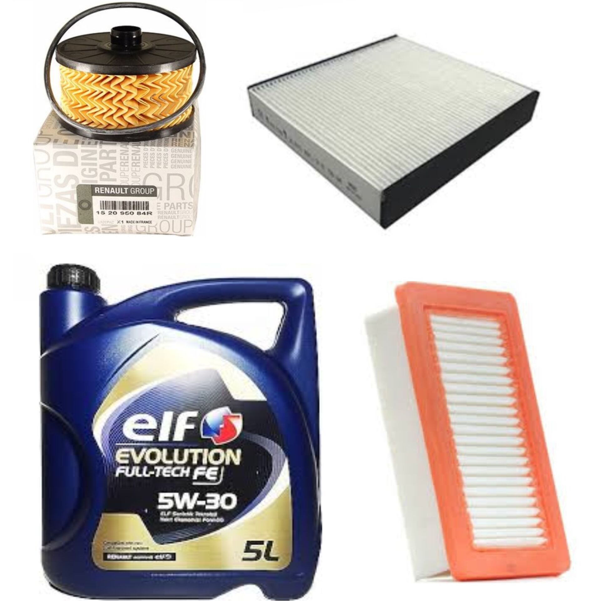 Taliant Sandero 3-III Yağ Bakım Seti 1.3 Tce H5H 2020-> (Motor Yağı+Yağ+Hava+ Polen Filtre)