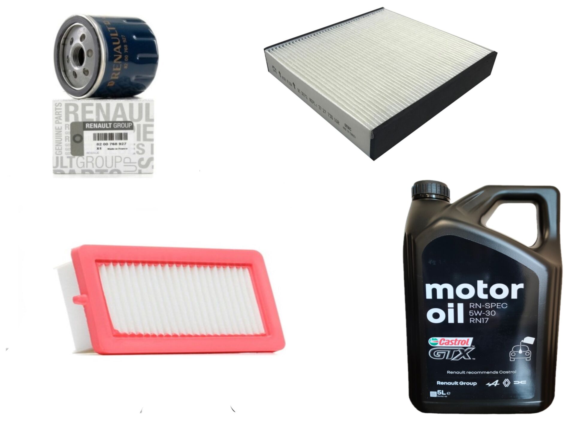 Taliant Sandero 3-III Yağ Bakım Seti 1.0 Sce B4D 2020-> (Motor Yağı+Yağ+Hava+Polen Filtre )