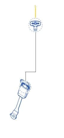 Master 3-III Ön Emniyet Kemer Tokası 2020-> 888420291R-Renault Mais