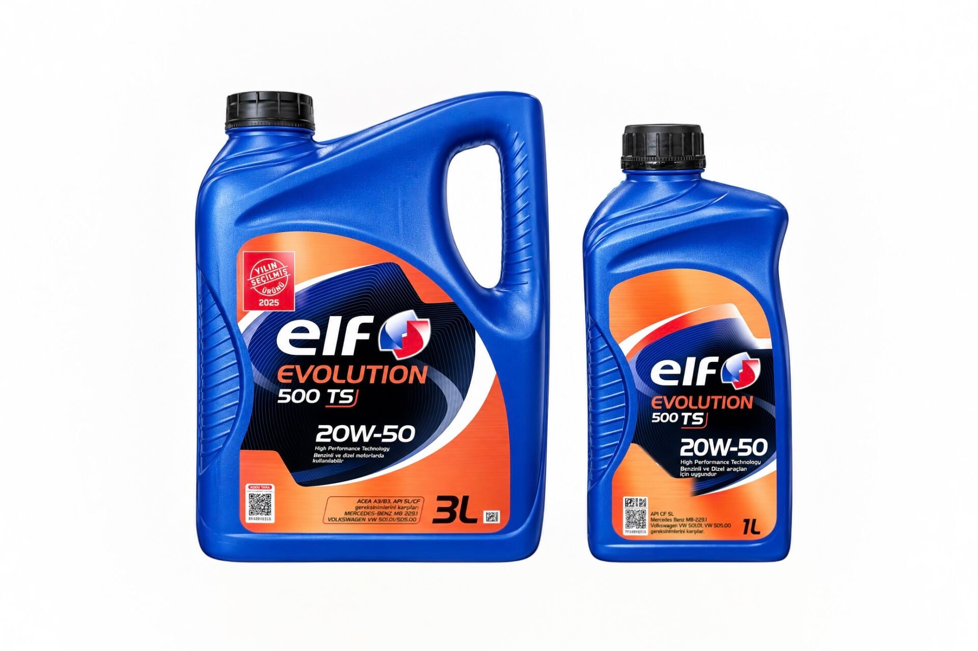 Elf Evolution 500 TS 20W-50 Motor Yağı 4 Lt (3Lt+1Lt) -Elf