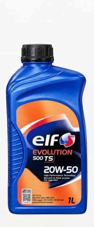 Elf Evolution 500 TS 20W-50 Motor Yağı 1 Lt -Elf