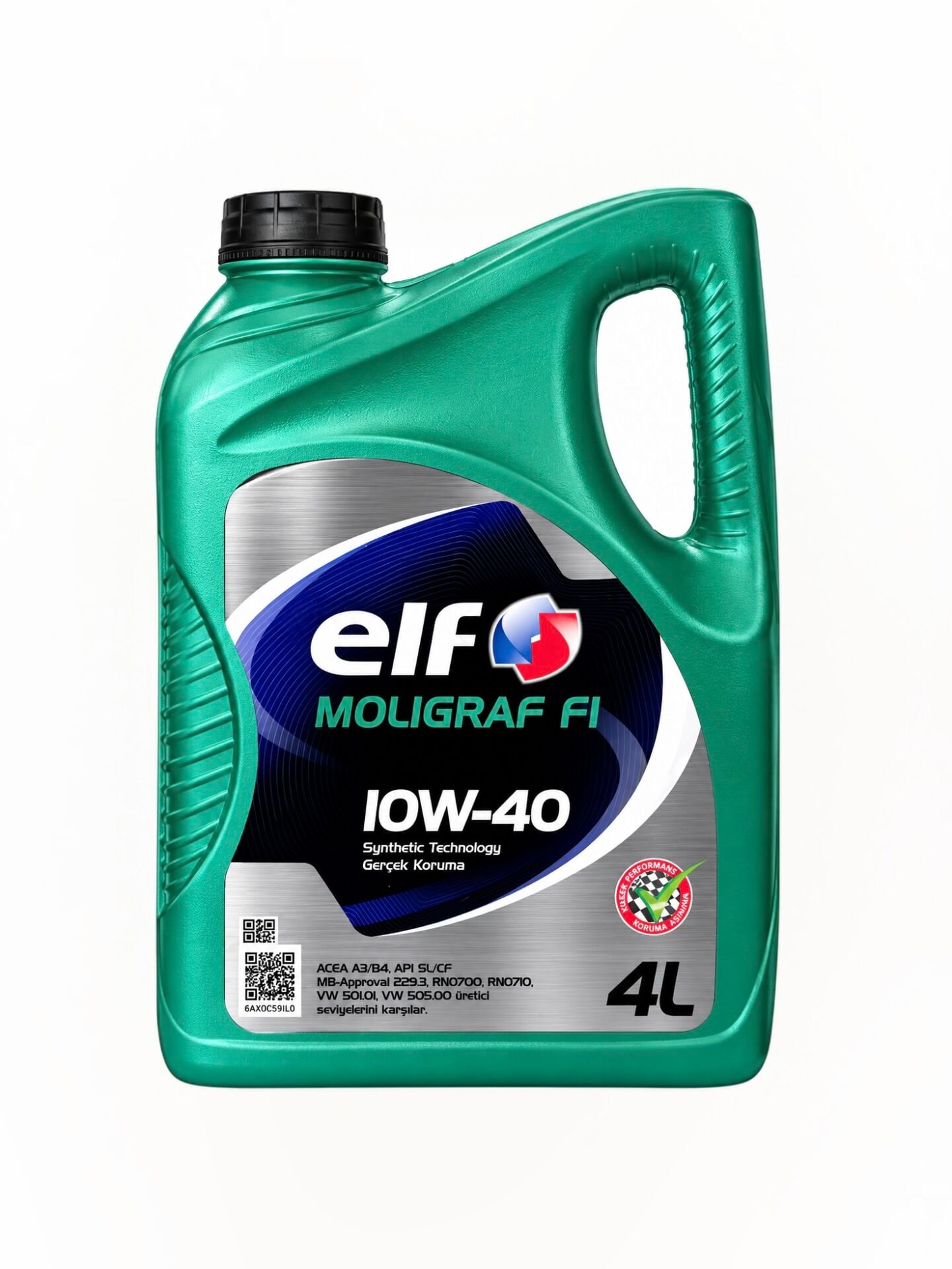 Elf Moligraf F1 10W-40 Yarı Sentetik Motor Yağı 4 Lt -Elf