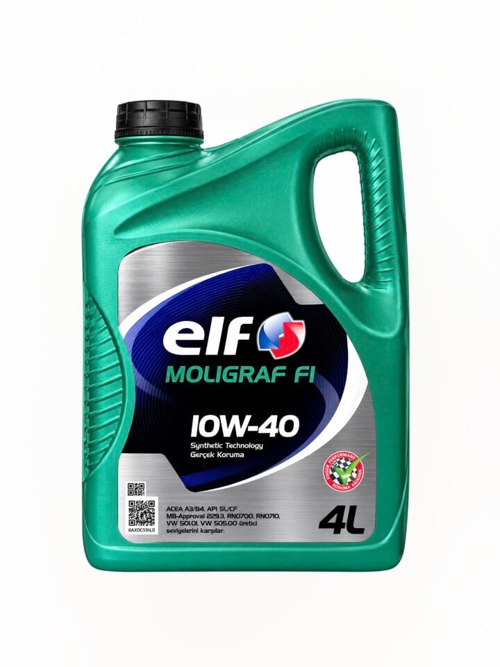 Elf Moligraf F1 10W-40 Yarı Sentetik Motor Yağı 4 Lt -Elf