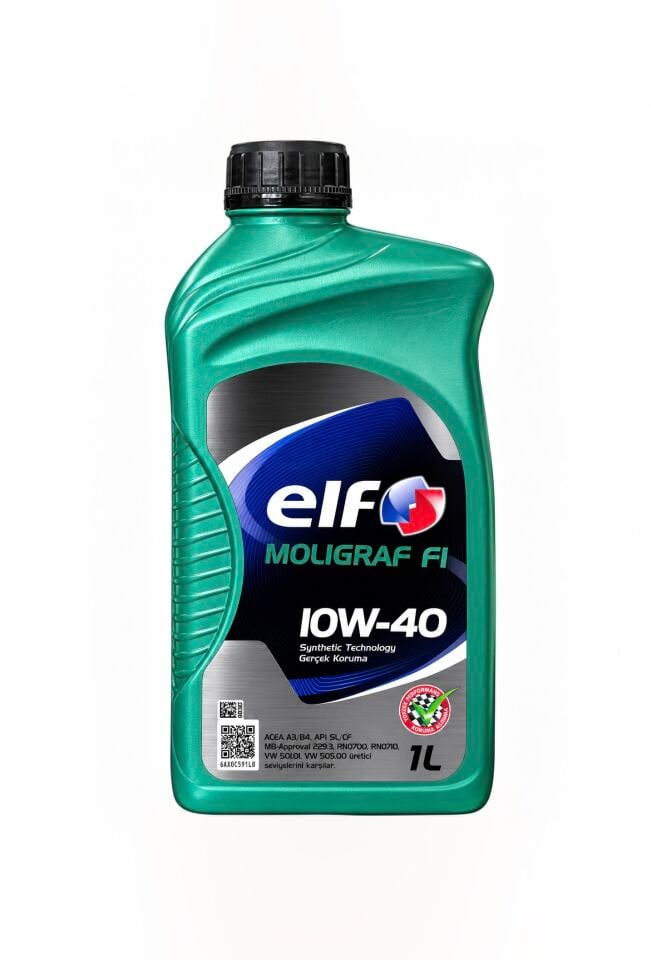 Elf Moligraf F1 10W-40 Yarı Sentetik Motor Yağı 1 Lt -Elf