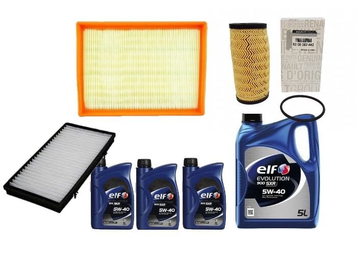 Trafic 2-II Yağ Bakım Seti 2.0 Dci M9R (2008-2012) (Motor Yağı+Yağ+Hava+Polen Filtre)