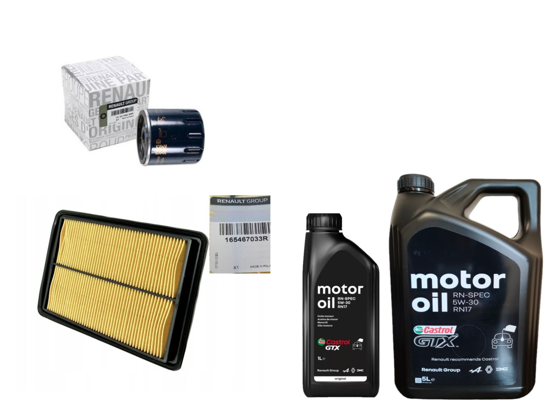 Kadjar Yağ Bakım Seti 1.5 Dci K9K (2013-2022) (Motor Yağı+Yağ+Hava Filtre )