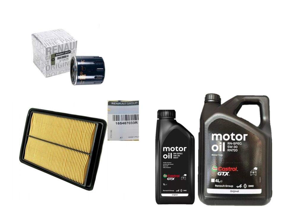 Kadjar Yağ Bakım Seti 1.5 Dci K9K (2013-2022) (Motor Yağı+Yağ+Hava Filtre )