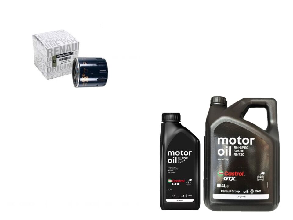 Kadjar Yağ Bakım Seti 1.5 Dci K9K (2013-2022) (Motor Yağı+Yağ Filtre )