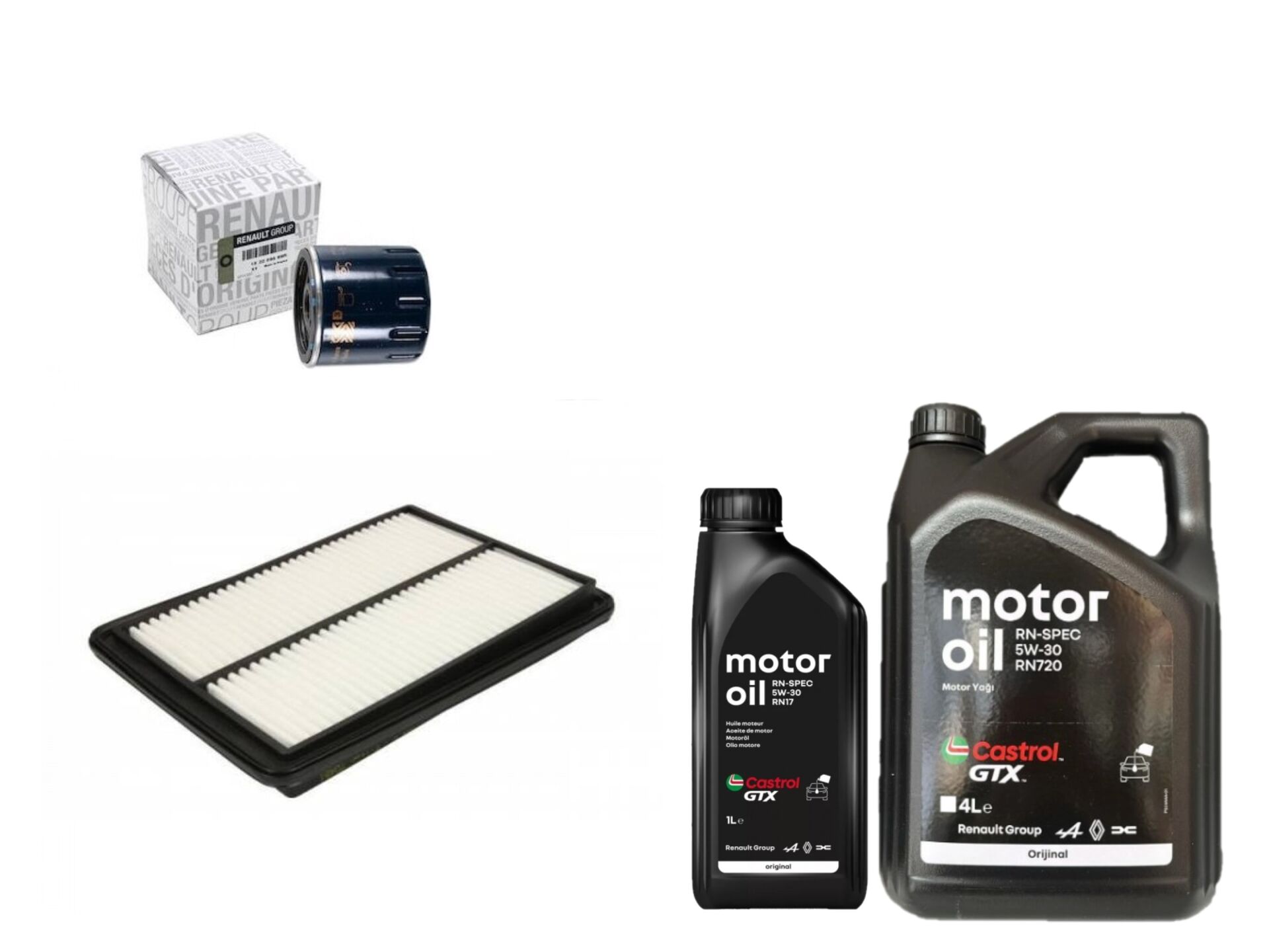 Kadjar Yağ Bakım Seti 1.5 Dci K9K (2013-2022) (Motor Yağı+Yağ + Hava Filtre)