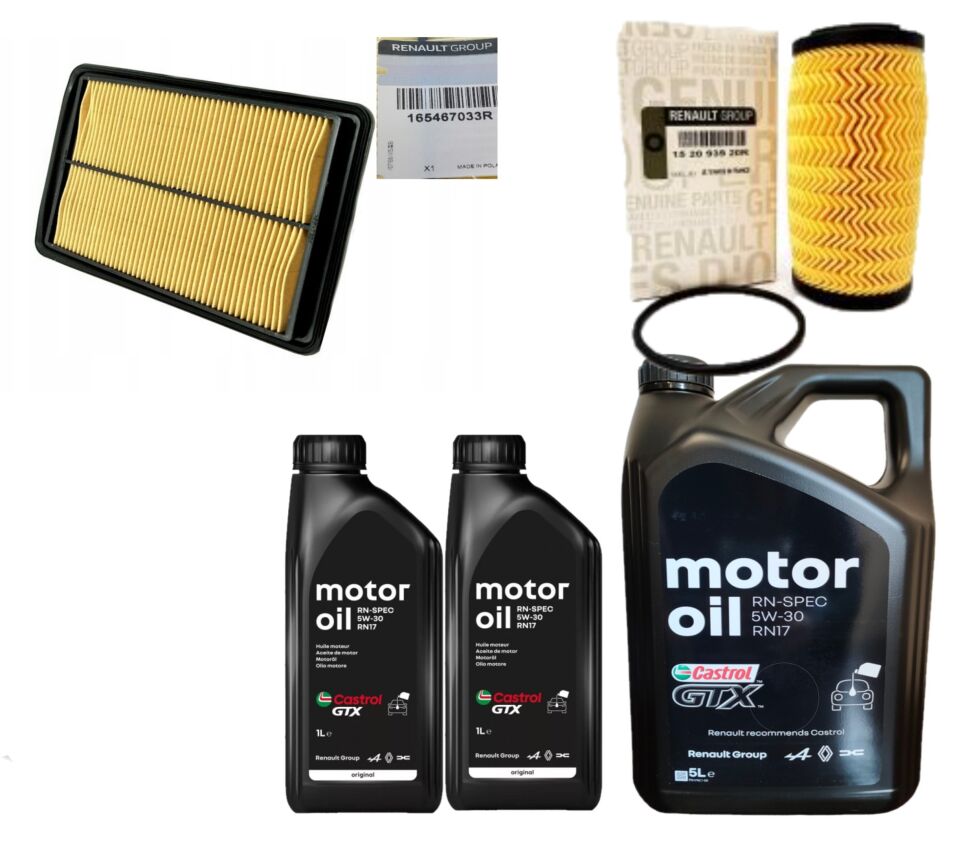 Kadjar Yağ Bakım Seti 1.6 Dci R9M (2013-2022) (Motor Yağı+Yağ+Hava Filtre )