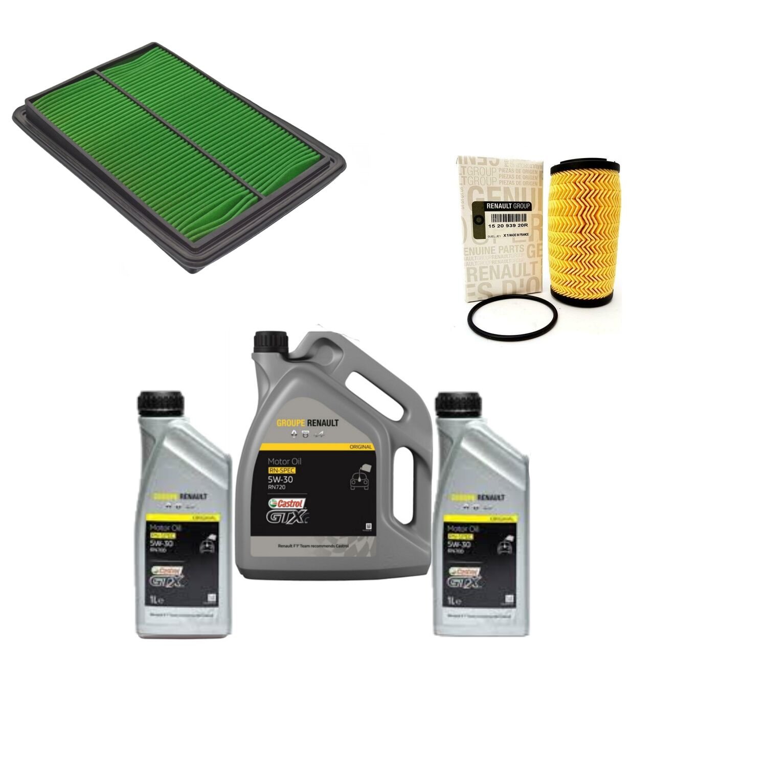 Kadjar Yağ Bakım Seti 1.6 Dci R9M (2013-2022) (Motor Yağı+Yağ+Hava Filtre )