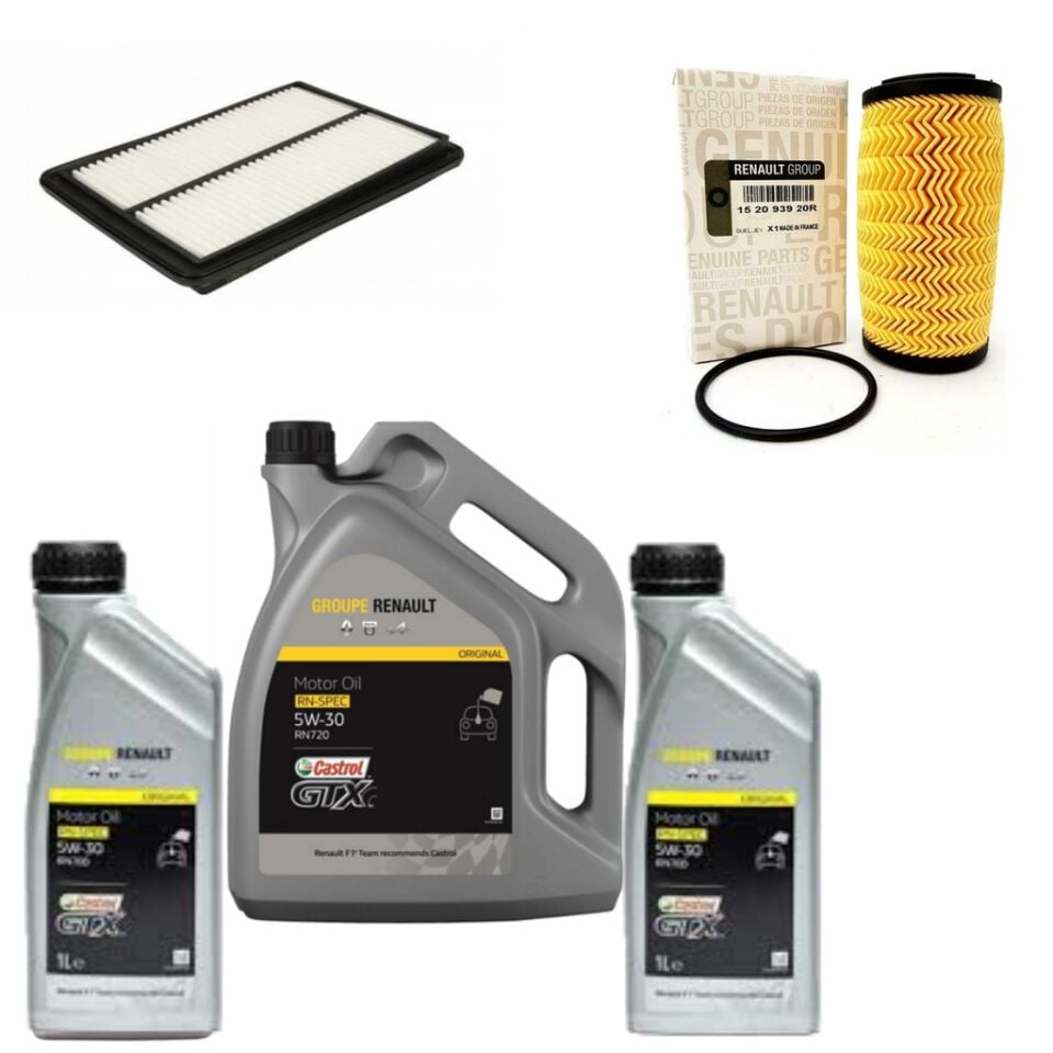 Kadjar Yağ Bakım Seti 1.6 Dci R9M (2013-2022) (Motor Yağı+ Yağ + Hava Filtre)